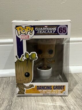 Funko Dancing Groot Vinyl Bobble Figure - Brown & White